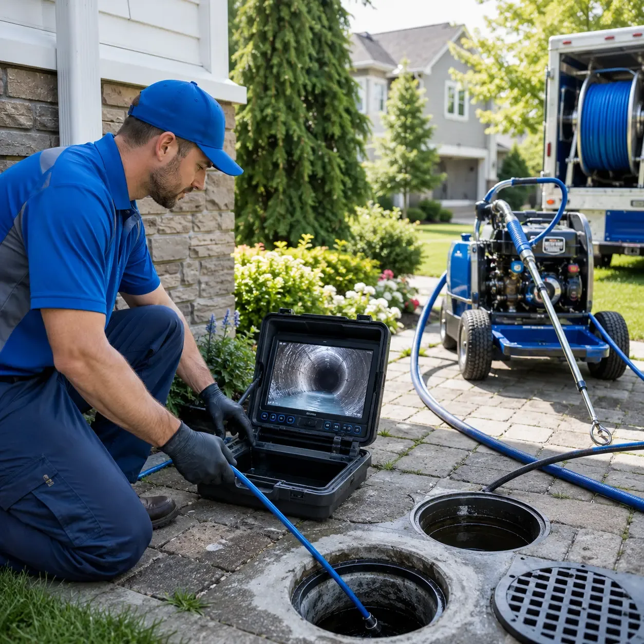 Outdoor drain cleaning professionals serving West Forks, ME